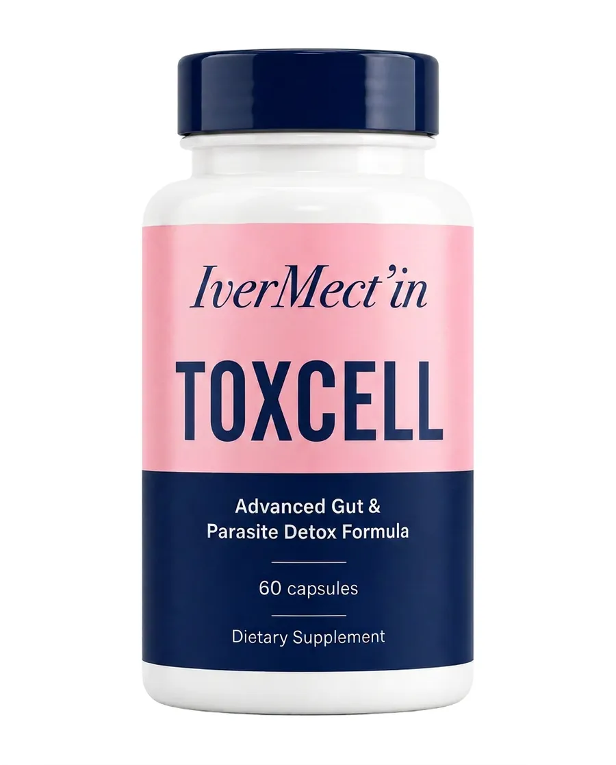 ToxCell supplement bottle by IverMect'in