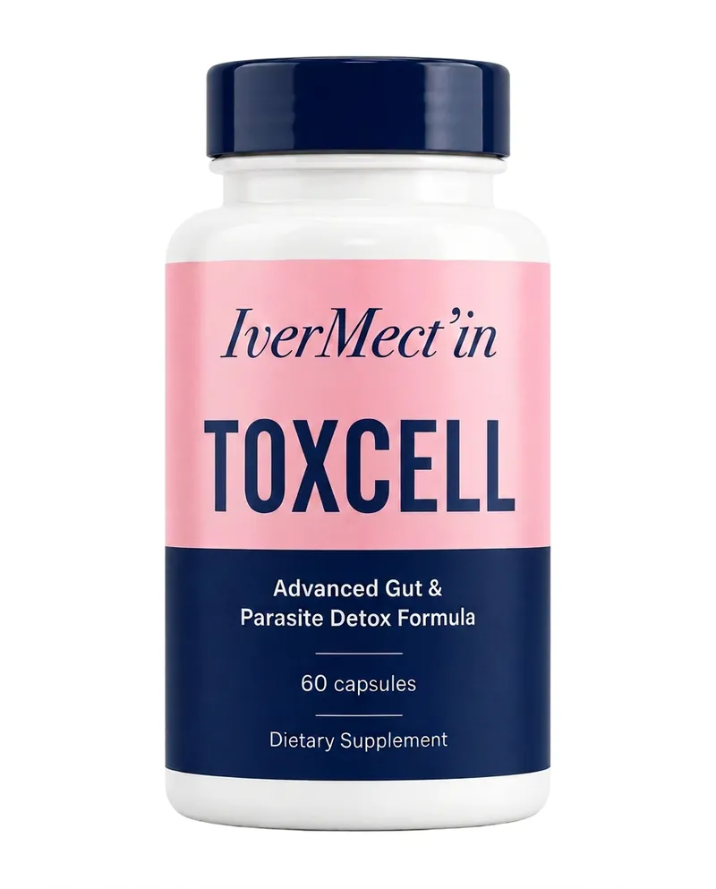 ToxCell bottle on a kitchen counter